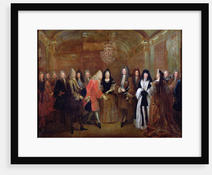 Louis XIV welcomes the Elector of Saxony, Frederick Augustus II to Fontainebleau, 27th September 1714, 1715 by Louis de Silvestre
