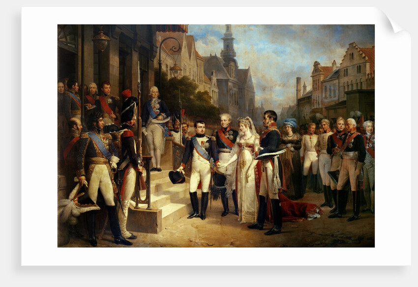 Napoleon Bonaparte Receiving Queen Louisa of Prussia at Tilsit, 6th July 1807, 1837 by Nicolas Louis Francois Gosse