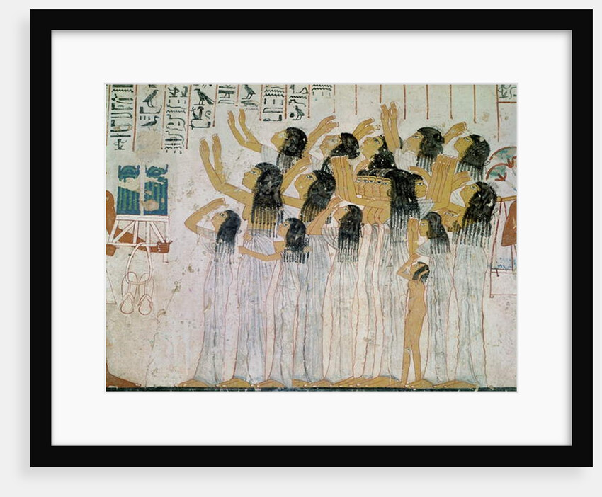 Weeping Women in a Funeral Procession by Egyptian 18th Dynasty
