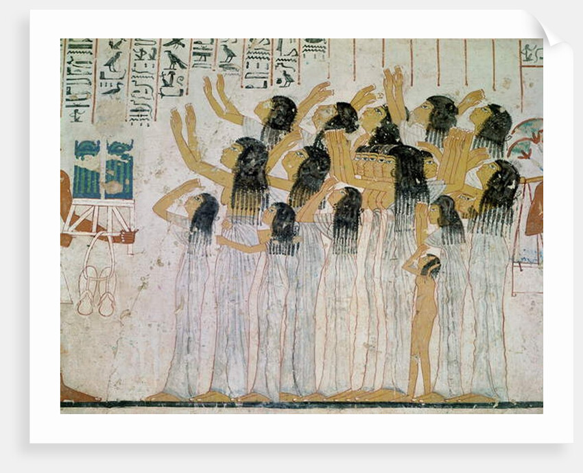 Weeping Women in a Funeral Procession by Egyptian 18th Dynasty