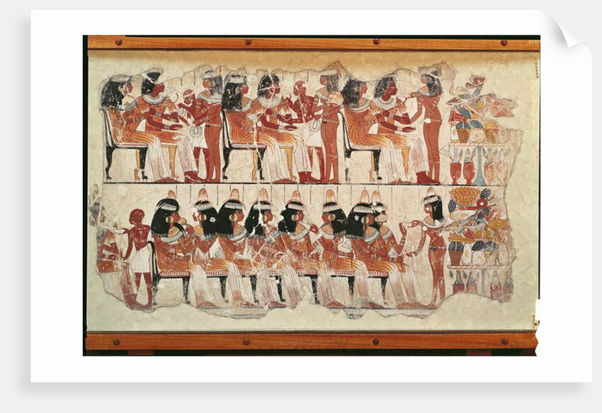 Banquet scene by Egyptian 18th Dynasty