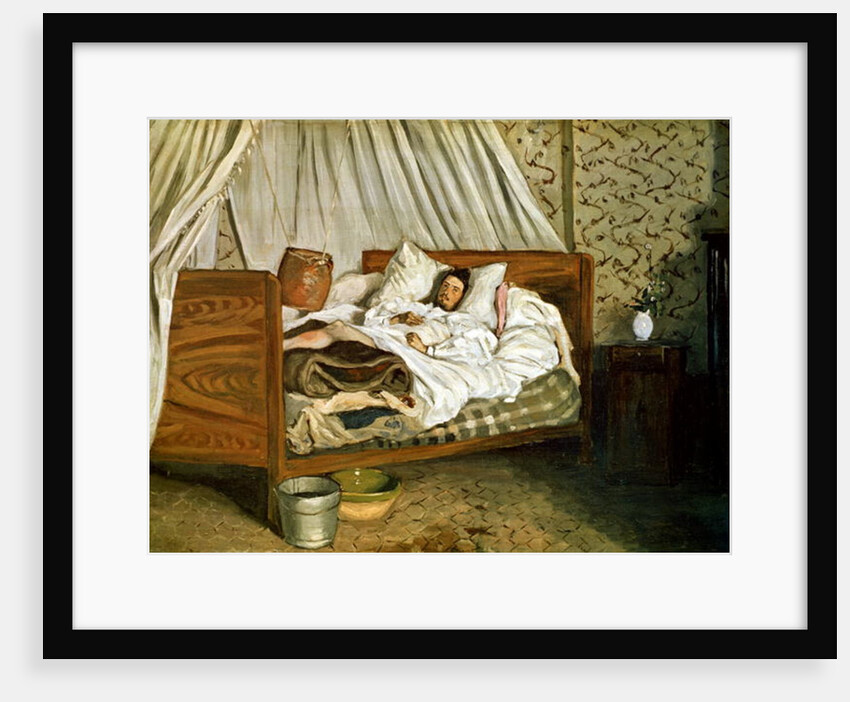 The Improvised Ambulance, The Painter Monet Wounded at Chailly-en-Biere, 1865 by Jean Frederic Bazille