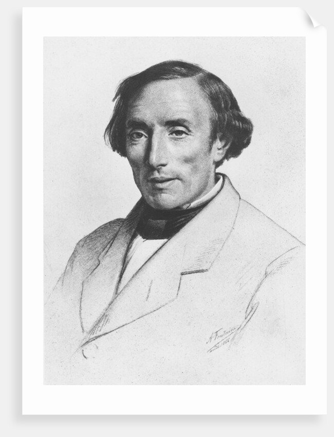 Ernest Bersot, 1866 by A. Fontaine