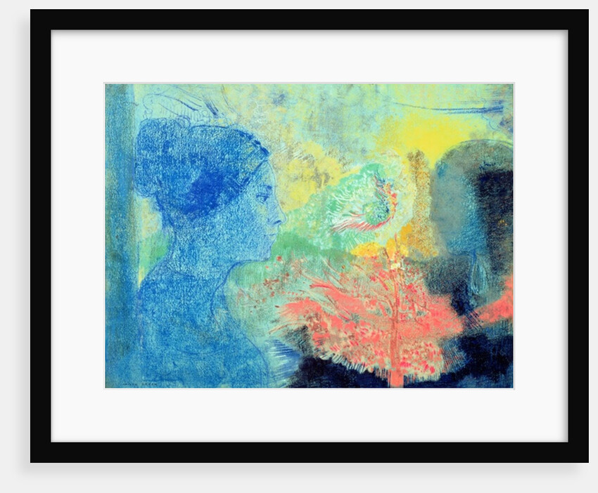 Shades of Sleep (pastel on paper by Odilon Redon