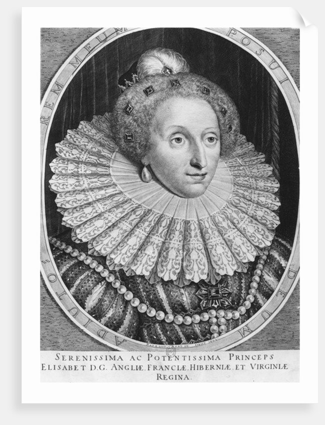 Elizabeth I, Queen of England by Hendrik I Hondius