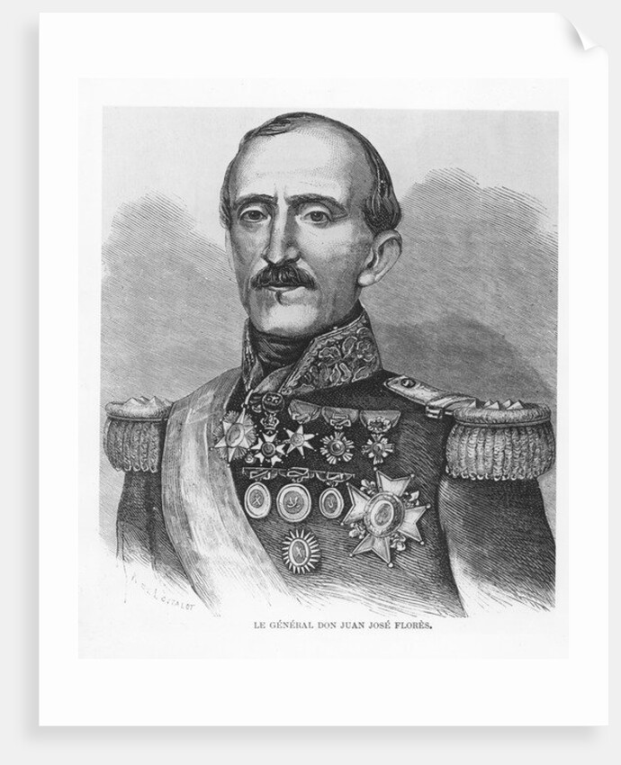 Juan José Flores by French School