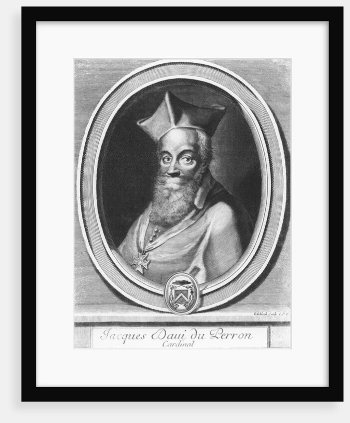 Jacques Davy Duperron by Gerard Edelinck