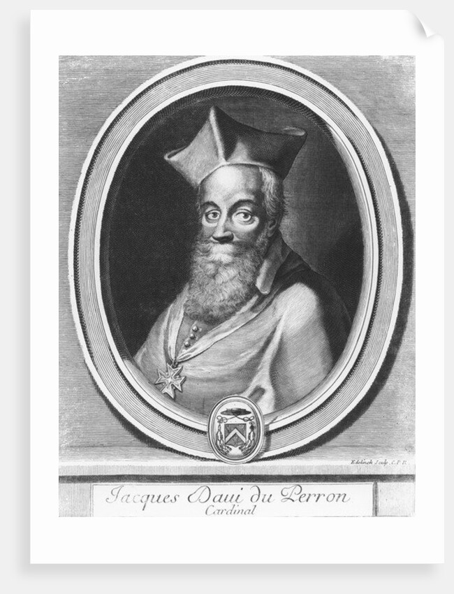 Jacques Davy Duperron by Gerard Edelinck