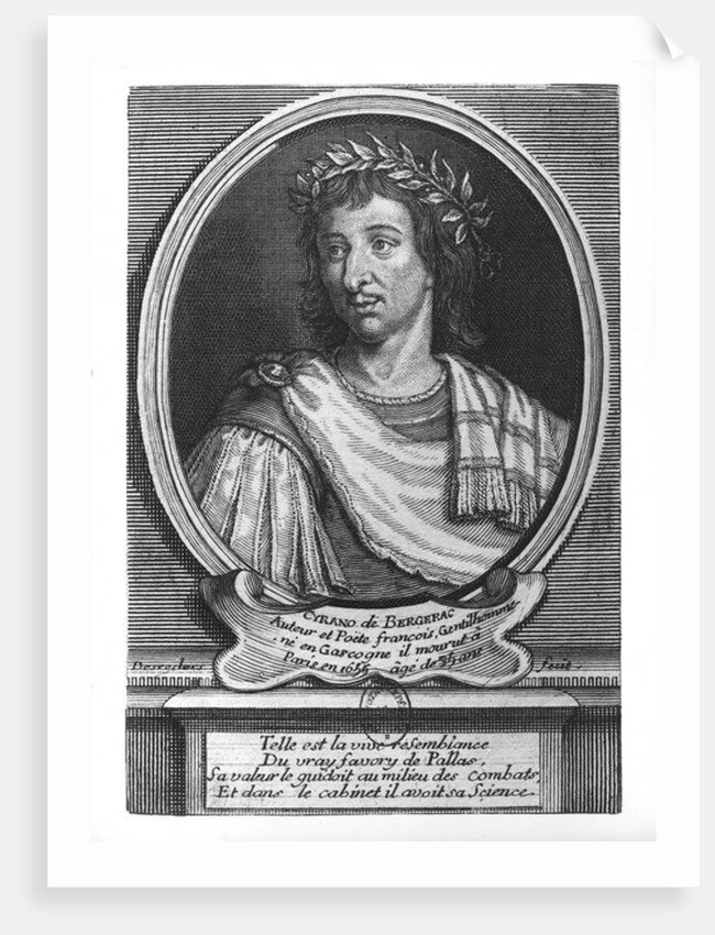 Portrait of Savinien de Cyrano de Bergerac by Etienne Jehandier Desrochers