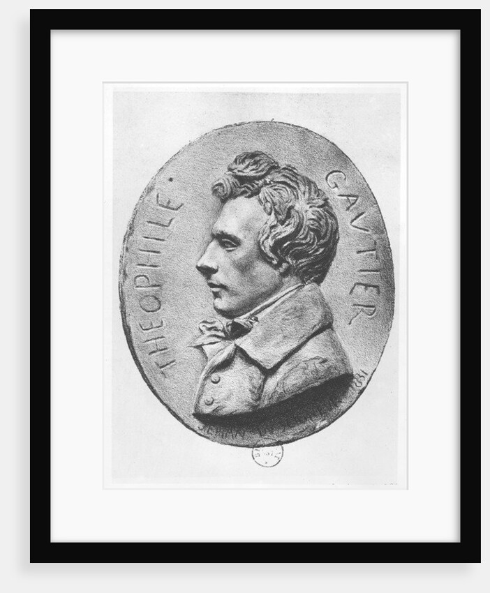 Medallion of Théophile Gautier by Jean-Bernard Duseigneur
