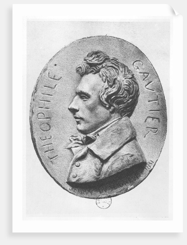 Medallion of Théophile Gautier by Jean-Bernard Duseigneur