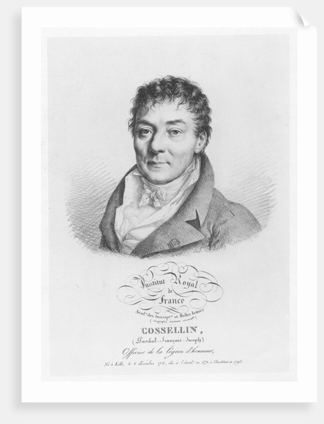 Portrait of Pascal Joseph François Gosselin, 1821 by Julien Leopold Boilly