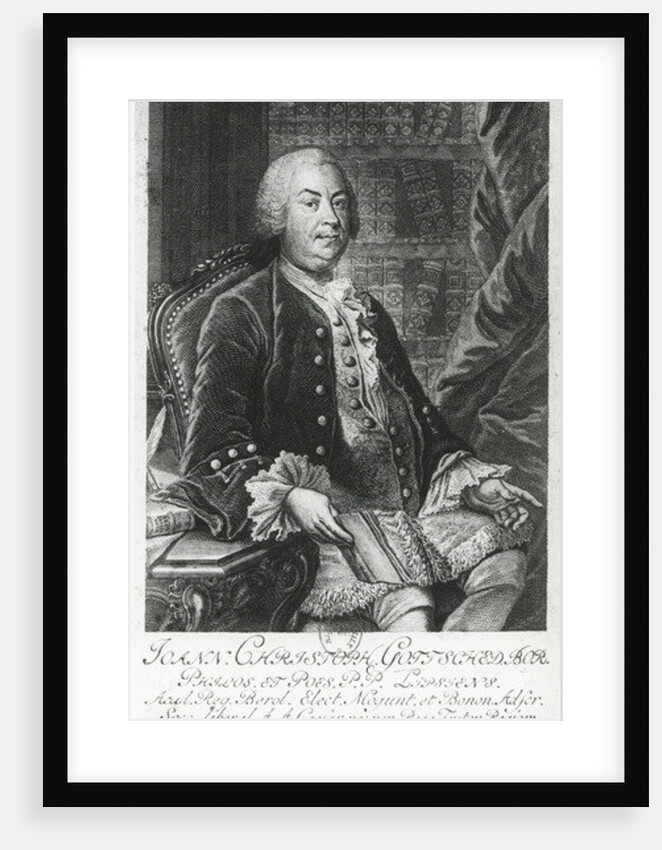 Portrait of Johann Christoph Gottsched by Johann Martin Berningeroth