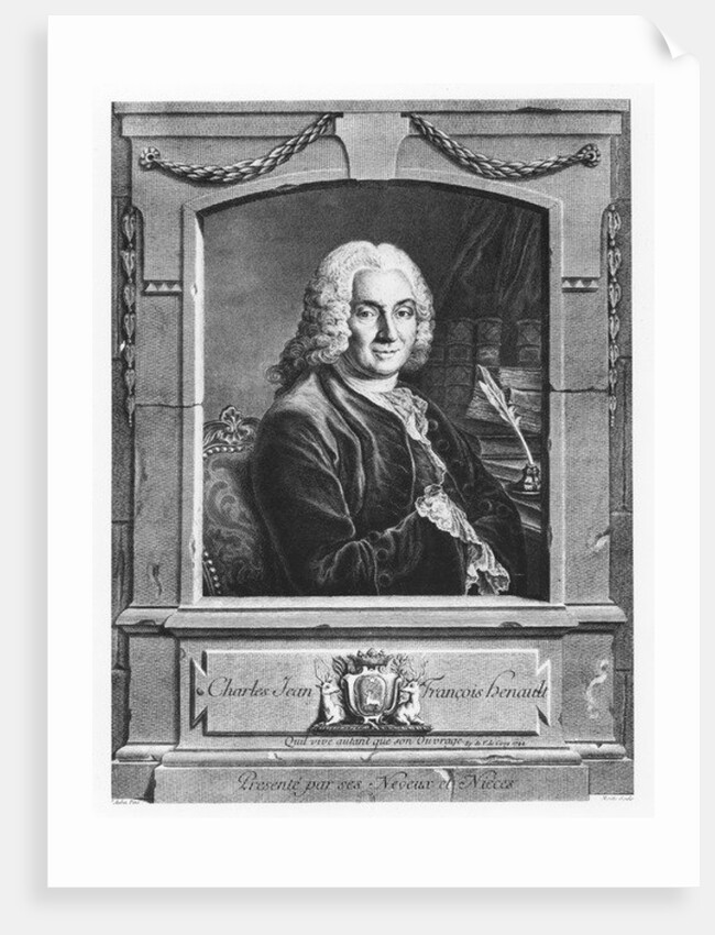 Portrait of Charles Jean François Hénault by Pierre Etienne Moitte