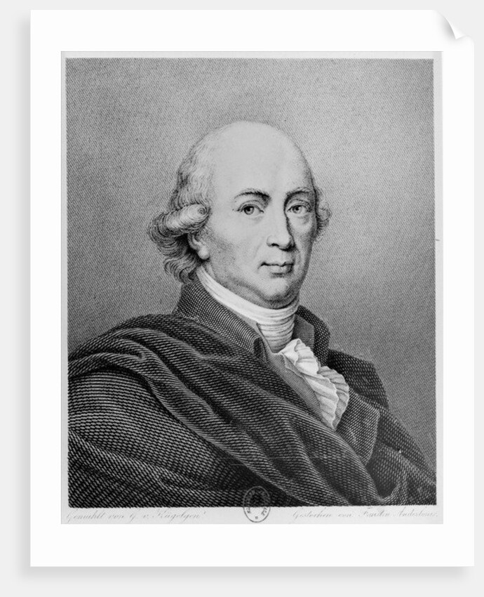 Portrait of Johann Gottfried Herder by Faustino Anderloni