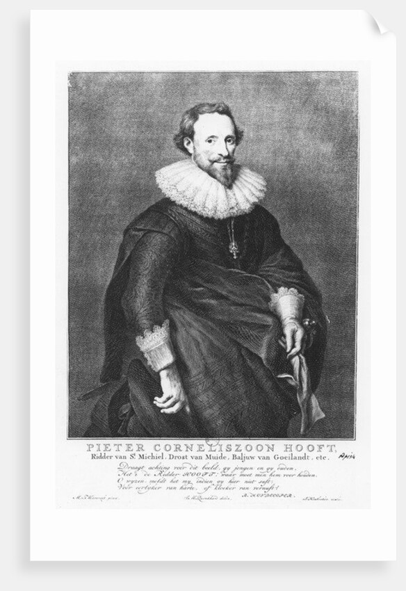 Pieter Corneliszoon Hooft by Jacobus Houbraken