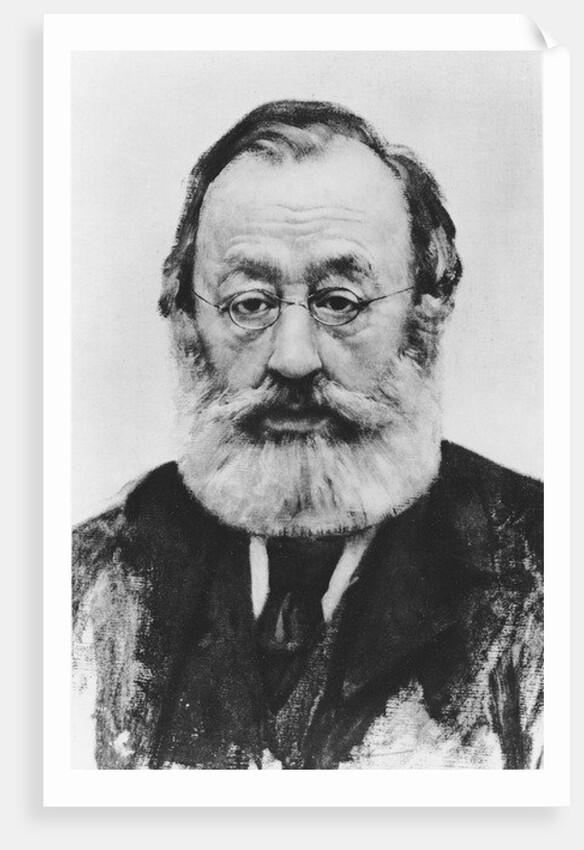 Portrait of Gottfried Keller by Karl Stauffer-Bern