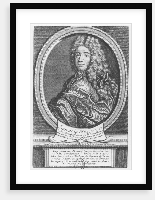 Portrait of Jean de La Bruyère by Etienne Jehandier Desrochers