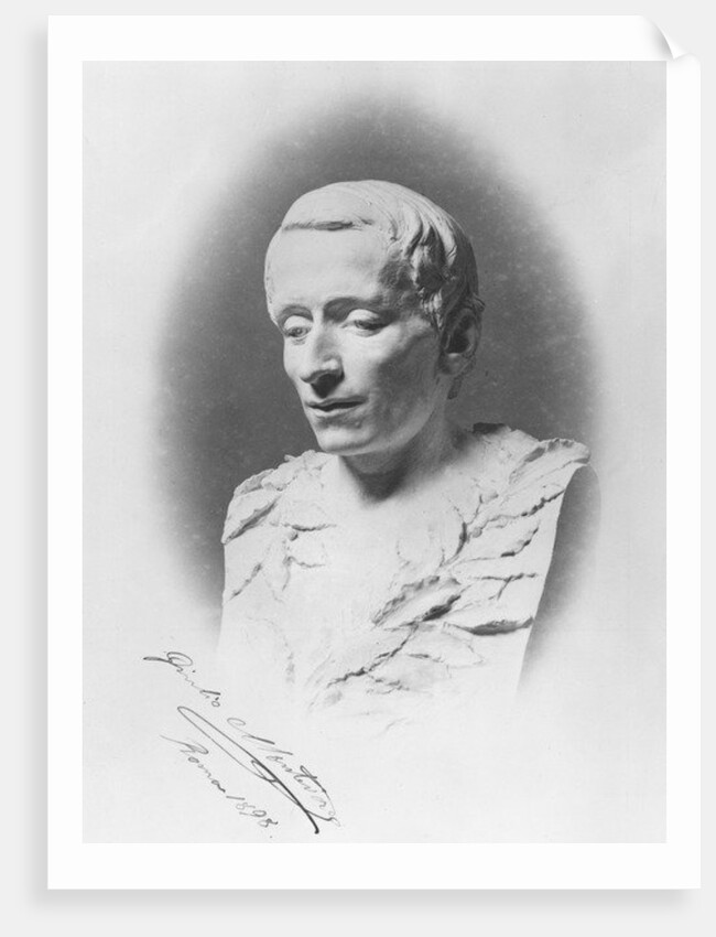 Bust of Giacomo Leopardi, 1895 by Giulio Monteverde