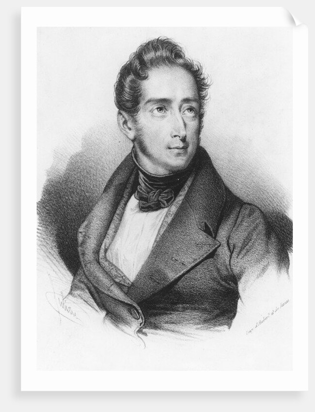 Alphonse de Lamartine by French School