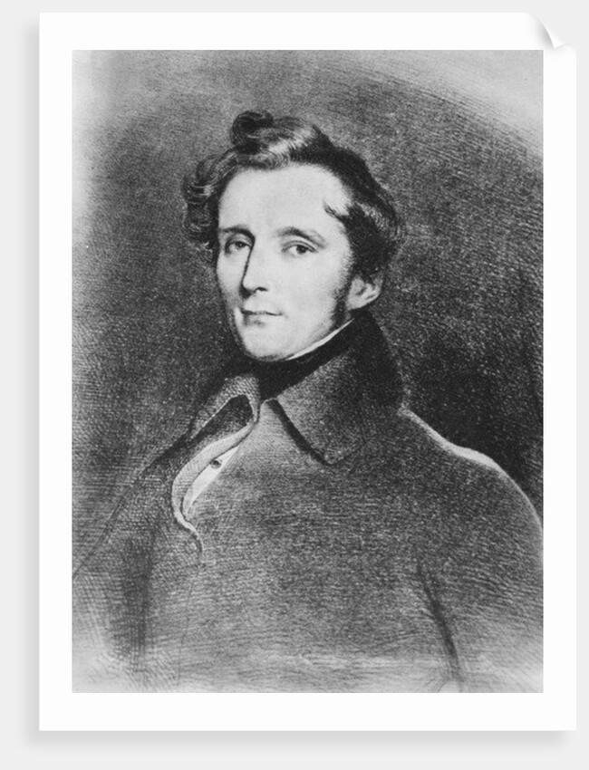 Alphonse de Lamartine, 1830 by French School