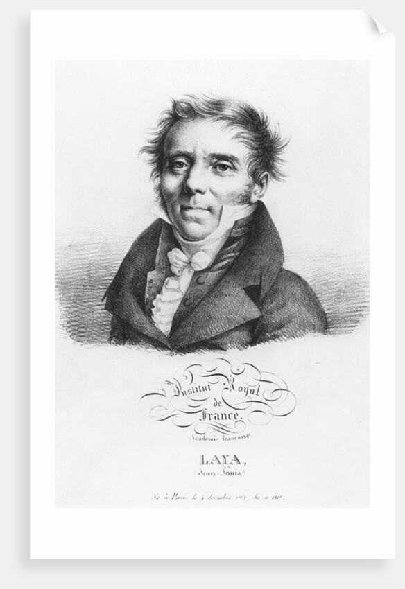 Portrait of Jean-Louis Laya by Julien Leopold Boilly