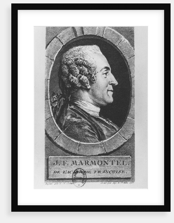 Portrait of Jean François Marmontel, 1765 by Augustin de Saint-Aubin