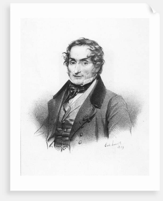 Portrait of Charles Nodier, 19th century by Emile Lassalle