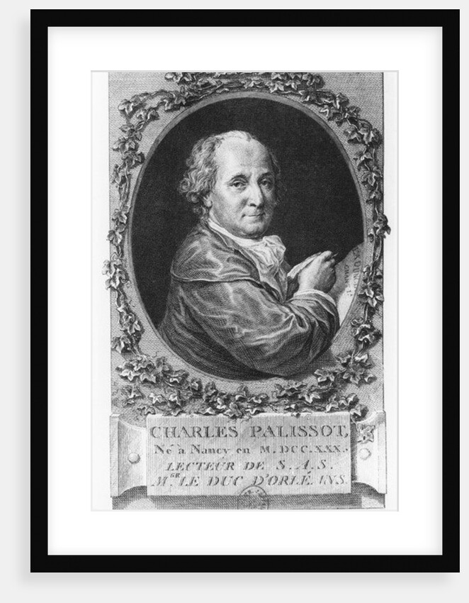Portrait of Charles Palissot by Pierre Philippe Choffard