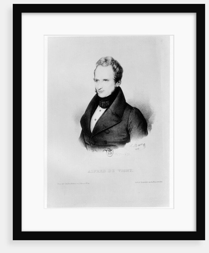 Portrait of Alfred de Vigny, 1832 by Antoine Maurin