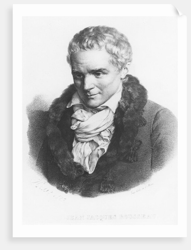 Jean-Jacques Rousseau by French School