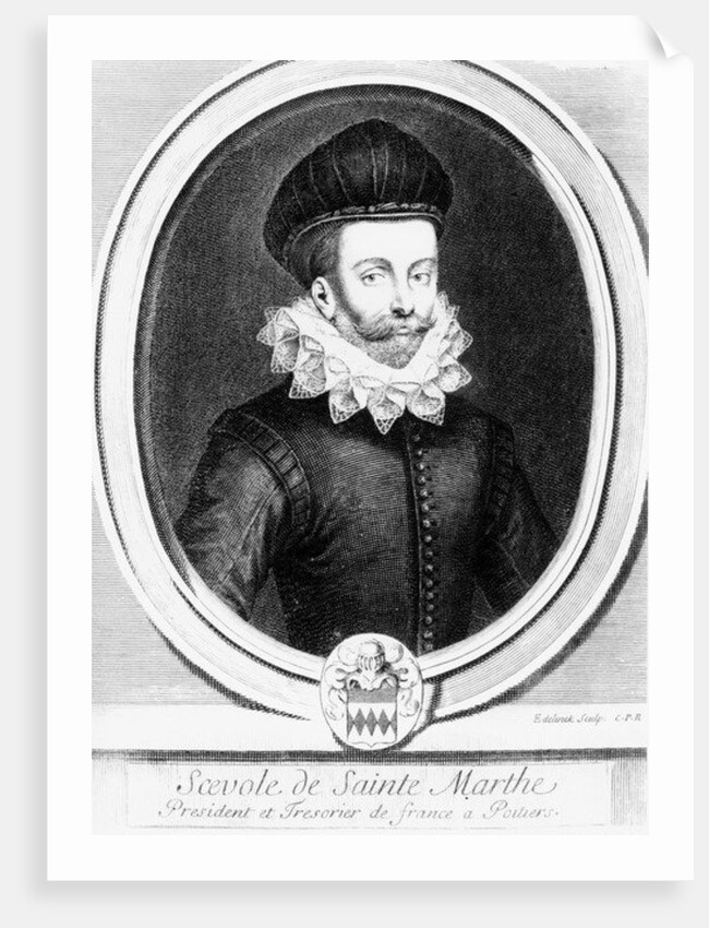 Portrait of Scévole de Sainte-Marthe by Gerard Edelinck