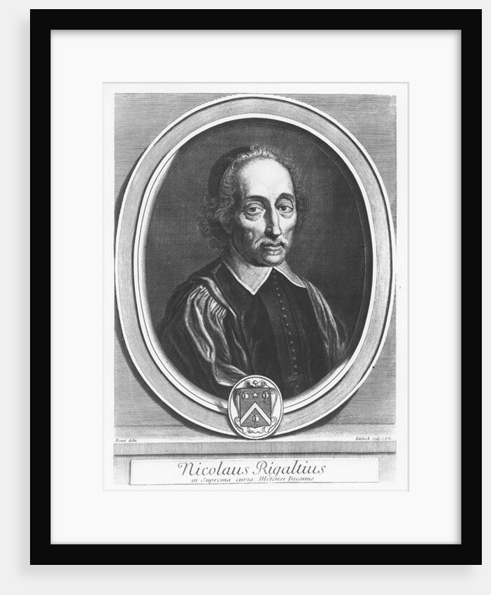 Portrait of Nicolas Rigault by Gerard Edelinck