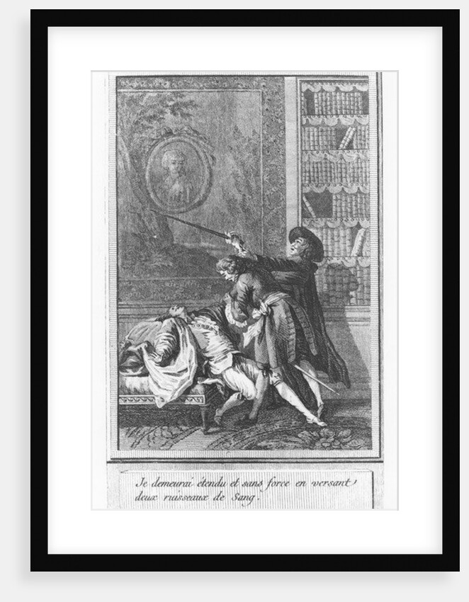 Illustration from 'The Life and Adventures of Mr. Cleveland, Natural Son of Oliver Cromwell' by Abbé Prévost by Marguerite Ponce