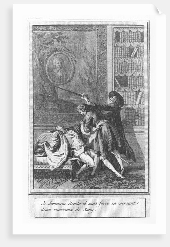 Illustration from 'The Life and Adventures of Mr. Cleveland, Natural Son of Oliver Cromwell' by Abbé Prévost by Marguerite Ponce