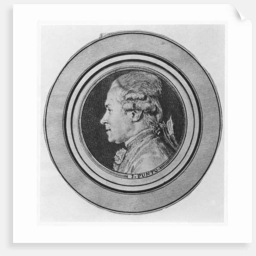 Portrait of Giovanni Punto by Charles Nicolas II Cochin