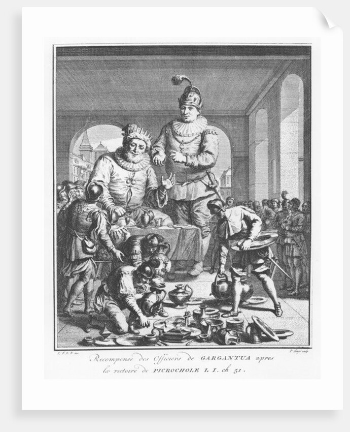 Gargantua rewarding officers after the victory of Picrochole by Pierre Tanje