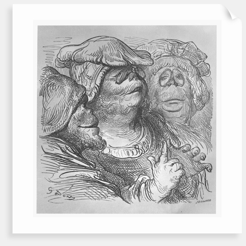 Inhabitants of the island of Ennasin by Gustave Dore