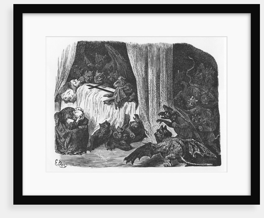 Illustration from 'Le Tiers livre des Faicts et Dicts Heroique du Bon Pantagruel' by François Rabelais by Gustave Dore