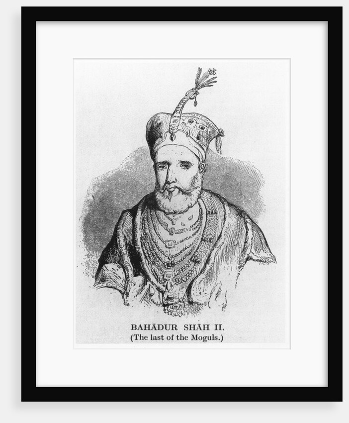 Bahadur Shah II, 1858 by English School