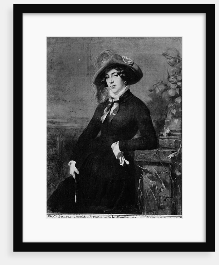 Portrait of Lola Montez, 1844 by Nicolas Toussaint Charlet