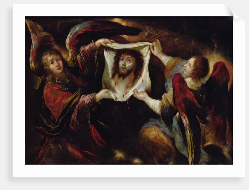 Two Angels Presenting the Holy Face by Claude Vignon