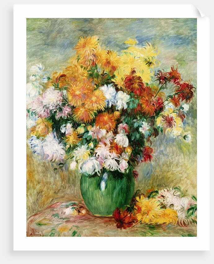 Bouquet of Chrysanthemums, c.1884 by Pierre Auguste Renoir