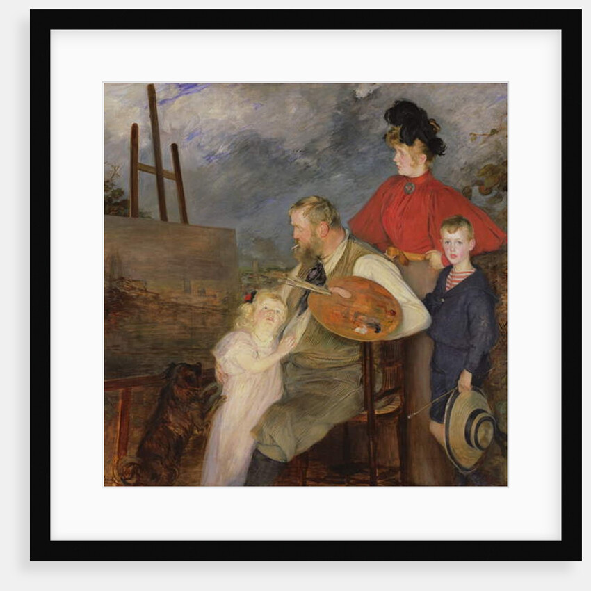 The Painter Thaulow and his Children, or The Thaulow Family, 1895 by Jacques-Emile Blanche