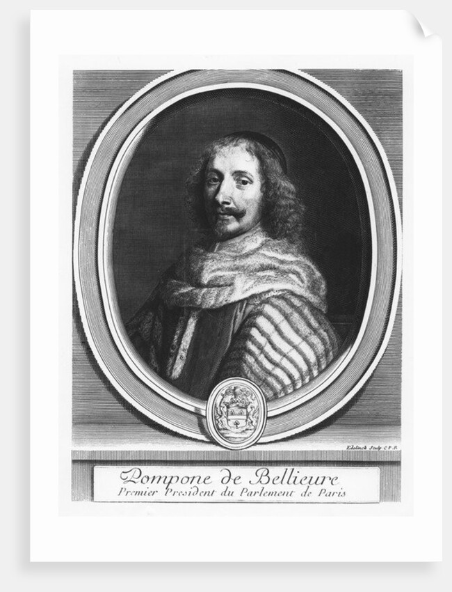 Pompone de Bellièvre by Gerard Edelinck