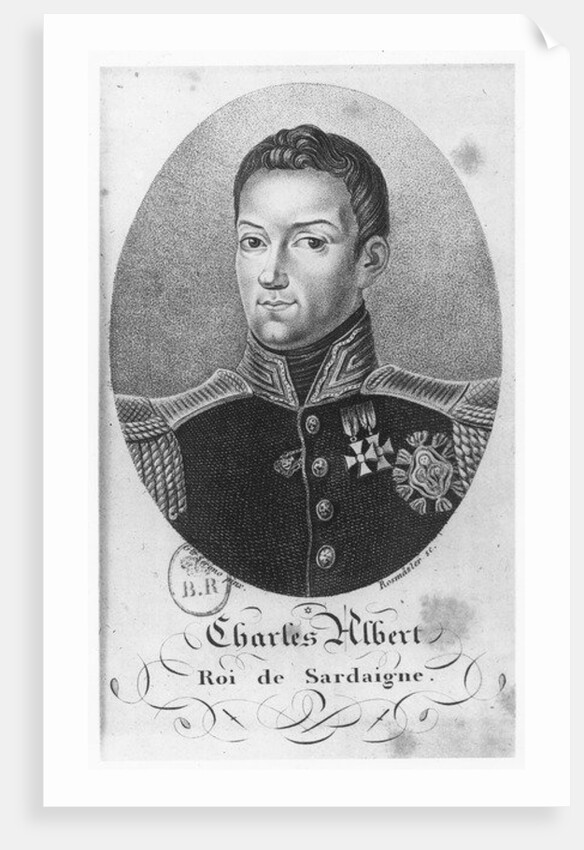 Charles Albert, King of Sardinia by French School
