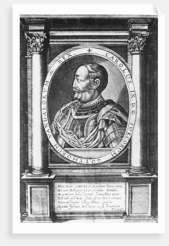 Charles IX, King of Sweden by French School