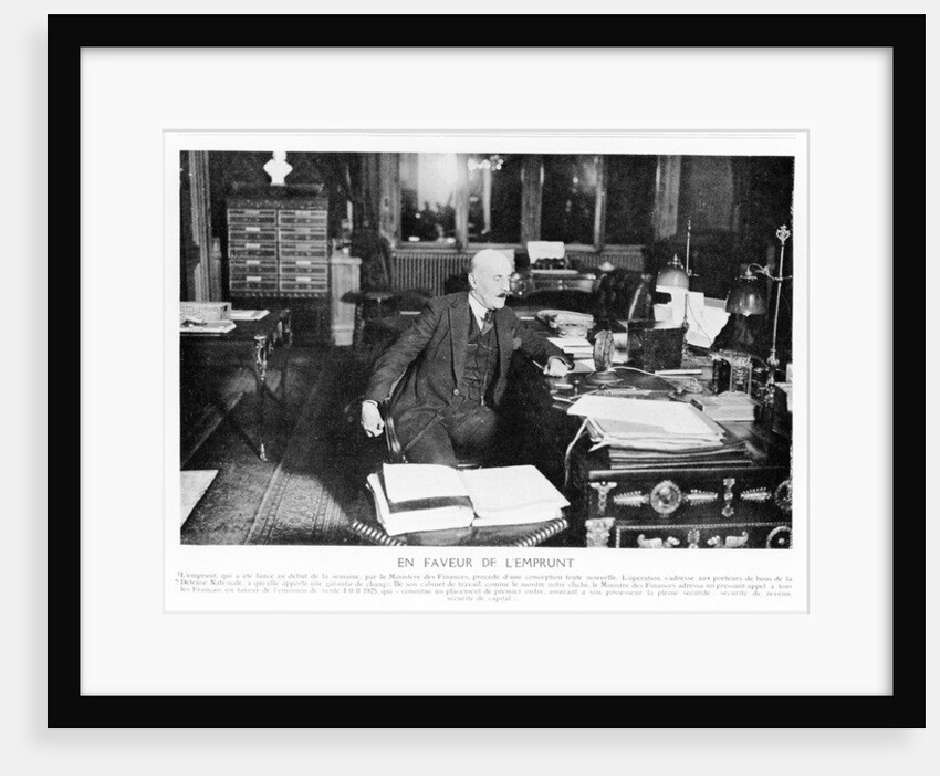 Joseph Caillaux speaking on the radio in 1925 by French Photographer