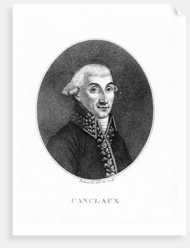 Jean Baptiste Camille de Canclaux by Francois Bonneville