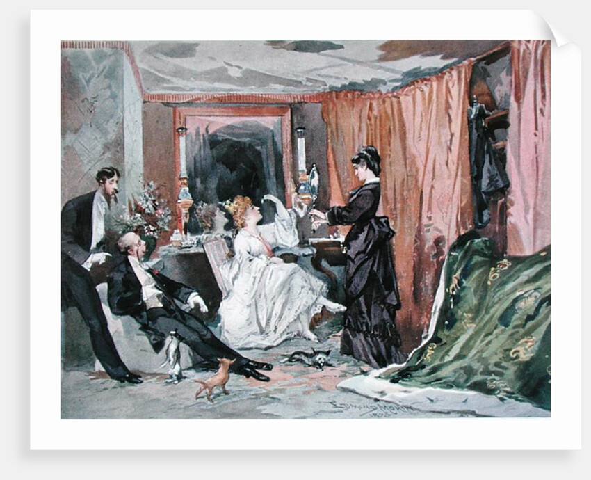 The Dressing Room of Hortense Schneider at the Theatre des Varietes, 1873 by Edmond Morin